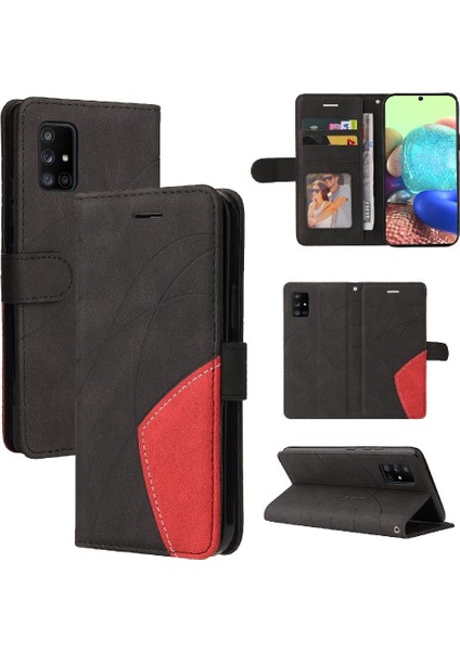 Samsung Galaxy A71 5g Pu Deri Flip Folio Kılıf Kart Yuvası ile (Yurt Dışından)
