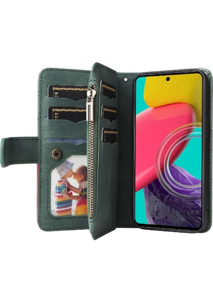 Samsung Galaxy M53 5g Iki Renkli Dikiş Dokuz Kart Yuvaları Fermuar (Yurt Dışından) fırsatları