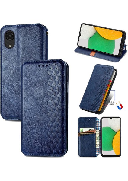 Samsung Galaxy A03 Çekirdek Zarif Iş Moda Tasarım Deri (Yurt Dışından)