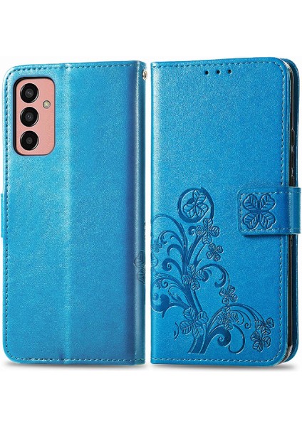 Samsung Galaxy M13 4g Flip Kapak Için Kılıf Zarif Iş Dört Yaprak (Yurt Dışından) modelleri