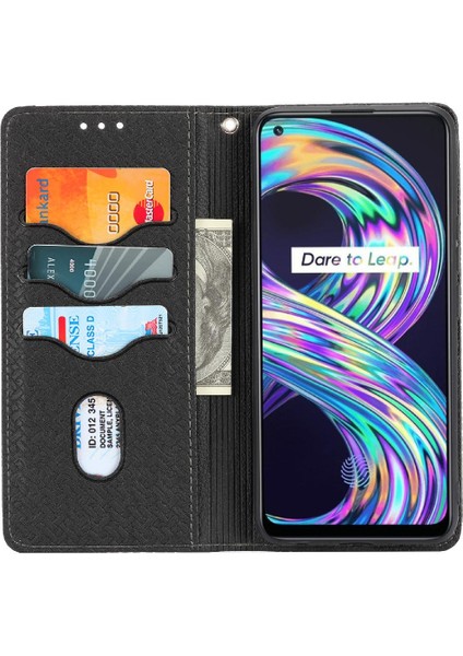 Realme 8 Pro 4g Için Kılıf/realme 8 4g Flip Folio Kitap Kredi Kartı Tutucu Pu (Yurt Dışından) indirimleri