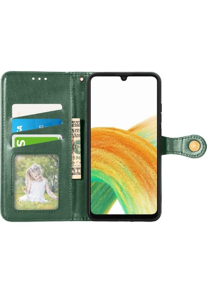 Samsung Galaxy A13 4g Zarif Iş Moda Tasarım Deri (Yurt Dışından)