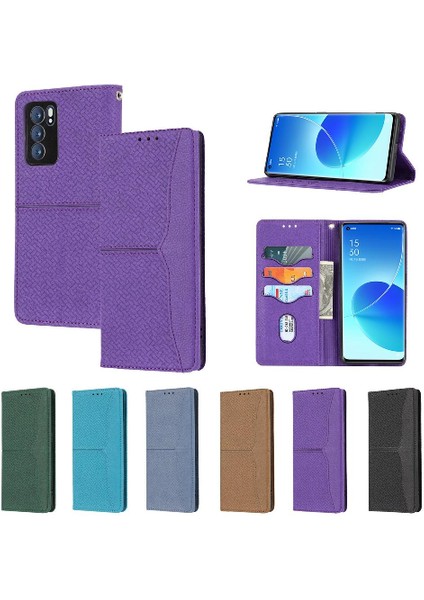 Oppo Için Kılıf Oppo 6 5g Kredi Kartı Tutucu Flip Folio Kitap El Cüzdan Pu (Yurt Dışından)
