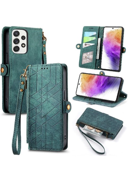 Samsung Galaxy A73 5g Darbeye Kapak Kapak Basit Iş Için Flip Case (Yurt Dışından)