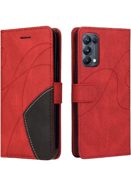 Kart Yuvası Standı Pu ile Oppo Reon 5 Pro Kickstand Koruyucu Kılıf (Yurt Dışından) modelleri