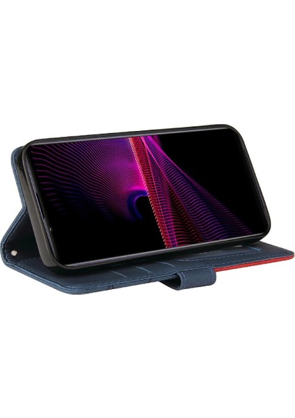 Sony Xperia 1iii Iki Renkli Dikiş Kickstand Koruyucu Kılıf (Yurt Dışından) fiyatları