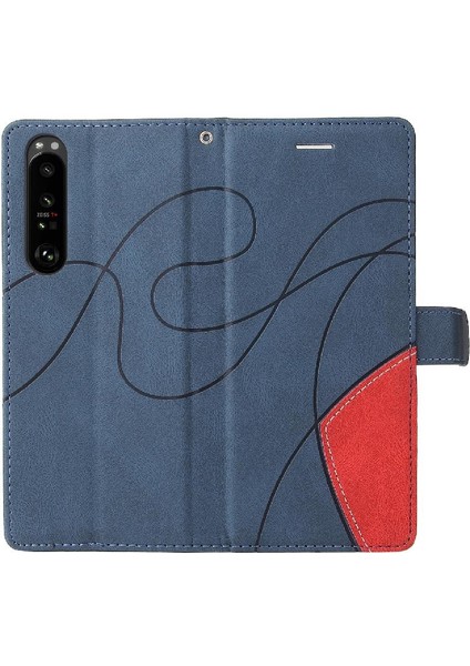 Sony Xperia 1iii Iki Renkli Dikiş Kickstand Koruyucu Kılıf (Yurt Dışından) fırsatları