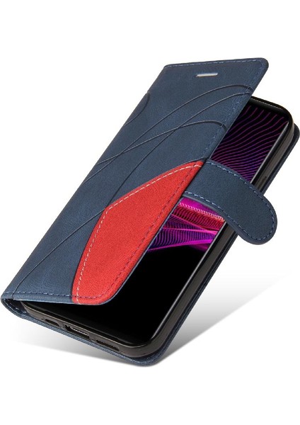 Sony Xperia 1iii Iki Renkli Dikiş Kickstand Koruyucu Kılıf (Yurt Dışından) indirimleri