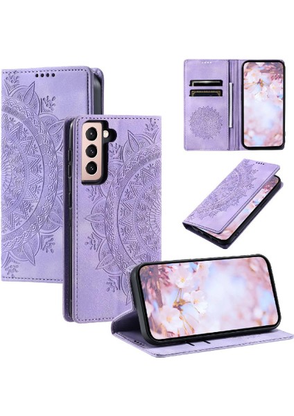 Samsung Galaxy S22 Için Kılıf Tam Koruma Pu Deri Darbeye Çevir (Yurt Dışından)