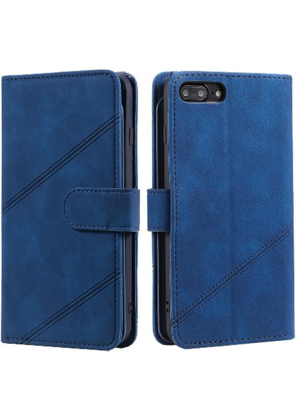 IPhone 8 Için Kılıf Artı Bileklik Manyetik Pu Deri Kart Tutucu Kickstand (Yurt Dışından)