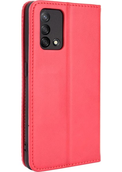 Oppo A74 4g Manyetik Kapatma Cüzdan Pu Deri Için Kılıf (Yurt Dışından)