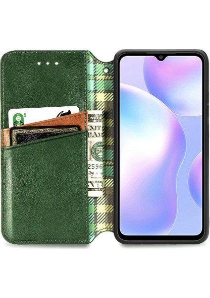 Xıaomı Redmi 9A Deri Kılıf Zarif Iş Cüzdan Fonksiyonu (Yurt Dışından)