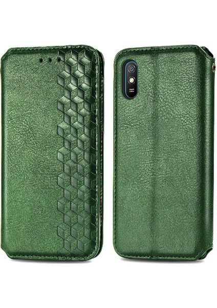 Xıaomı Redmi 9A Deri Kılıf Zarif Iş Cüzdan Fonksiyonu (Yurt Dışından)