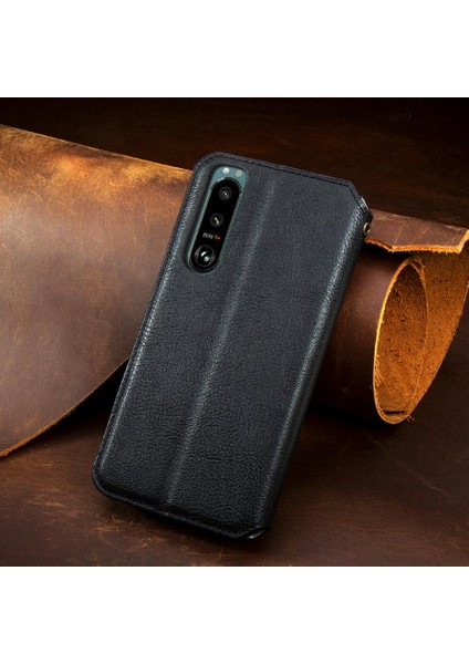 Sony Xperia 5 Iv Için Kılıf Deri Kılıf Moda Tasarım Flip Kapak Zarif (Yurt Dışından) modelleri
