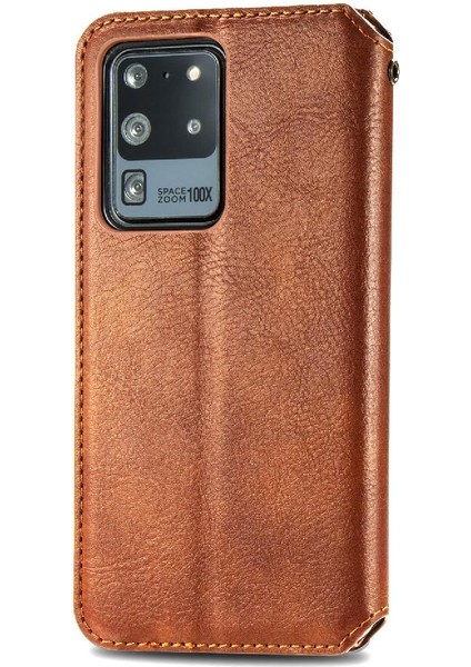 Samsung Galaxy S20 Ultra Moda Tasarım Deri Kılıf Zarif (Yurt Dışından)