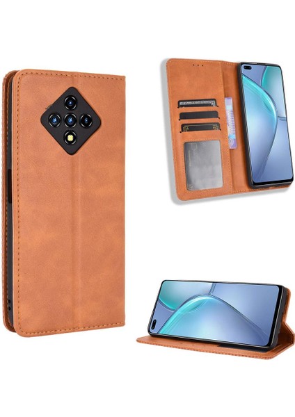 Infinix Sıfır 8 Cüzdan Manyetik Kapatma Pu Deri Için Kılıf (Yurt Dışından)