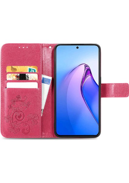 Oppo Oppo 8 Pro Flip Kapak Kılıf Için Dört Yapraklı Yonca Iş (Yurt Dışından) modelleri