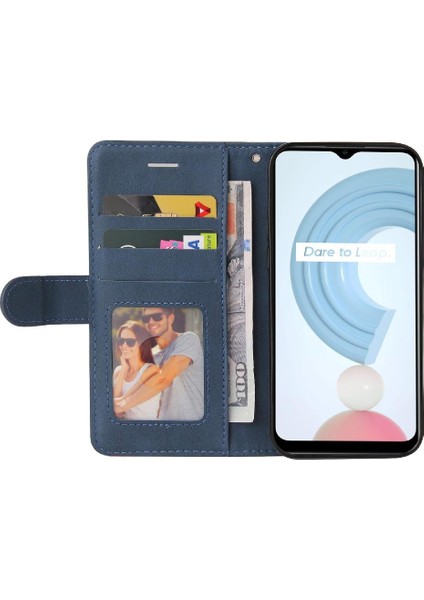 Kart ile Realme C21Y Kickstand Koruyucu Iki Renkli Dikiş Için Kılıf (Yurt Dışından) indirimleri