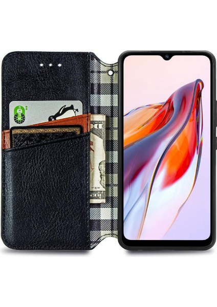 Xıaomı Redmi 12C Deri Kılıf Moda Tasarımı Zarif Iş Için Kılıf (Yurt Dışından)