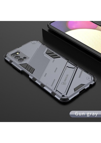 Samsung Galaxy A03S Sağlam Askeri Koruyucu Kapak Kickstand (Yurt Dışından)
