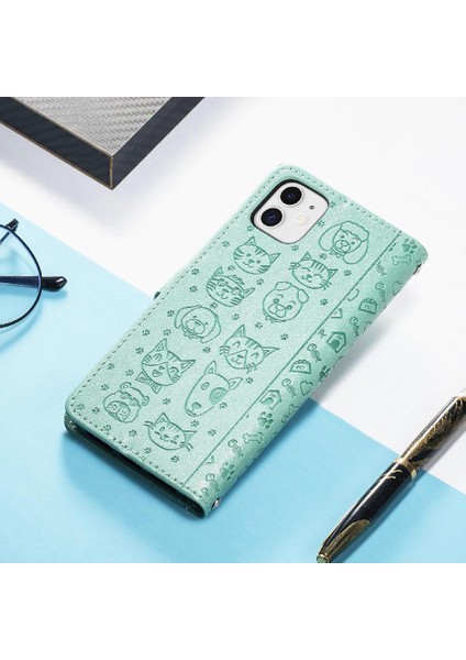 Iphone 11 Için Kılıf Kısa Kayış Deri Kılıf Kapak Çevirin Darbeye Karikatür (Yurt Dışından) modelleri