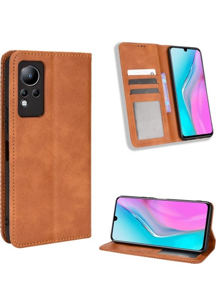 Infinix Not 11 Cüzdan Pu Deri Manyetik Kapatma Için Kılıf (Yurt Dışından)