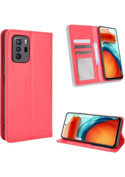 Xiaomi Poco X3 Gt Cüzdan Pu Deri Manyetik Kapatma Için Kılıf (Yurt Dışından)