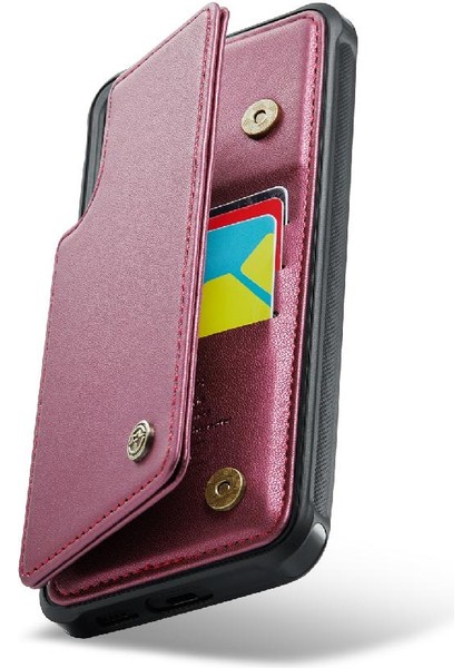 Samsung Galaxy S23 Artı Rfıd Engelleme Kickstand Pu Için Caseme Cüzdan Kılıf (Yurt Dışından)