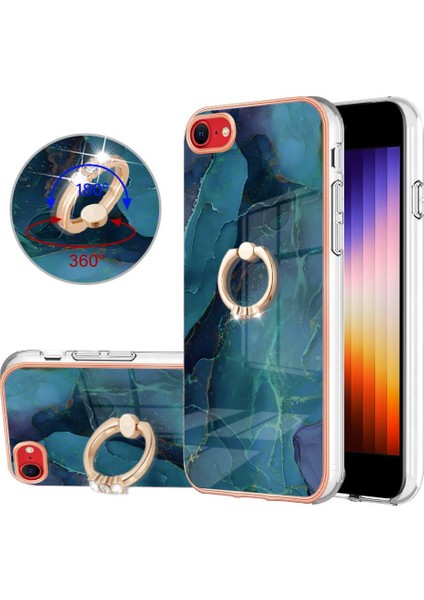 IPhone Se 2022/2020 Mermer Darbeye Dayanıklı Tpu Silikon 360 &deg; Dönebilir (Yurt Dışından)