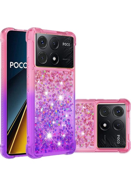 Xiaomi Poco X6 Pro Akan Sparkle Hareketli Kapak Temizle Tampon (Yurt Dışından)