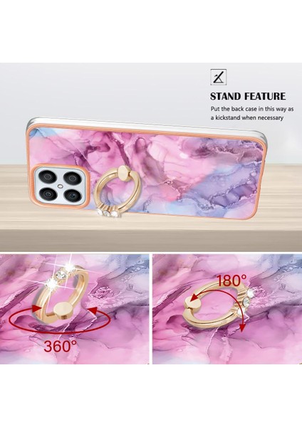 Onur X8 4g Tampon Için Kılıf 360 &deg; Dönebilir Halka Mermer Darbeye Tpu (Yurt Dışından) fiyatları