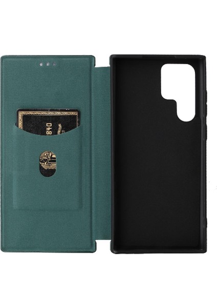 Samsung Galaxy S22 Ultra Deri Folio Flip Case Kart Ekleme Için Kılıf (Yurt Dışından) indirimleri