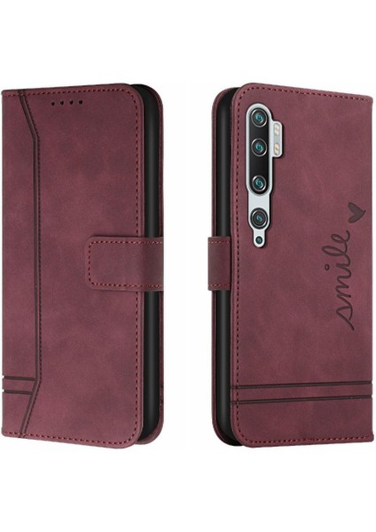 Telefon Kılıfı Için Xiaomi Mi Not 10/not 10 Pro Pu Deri El Kayışı Kapatma (Yurt Dışından)