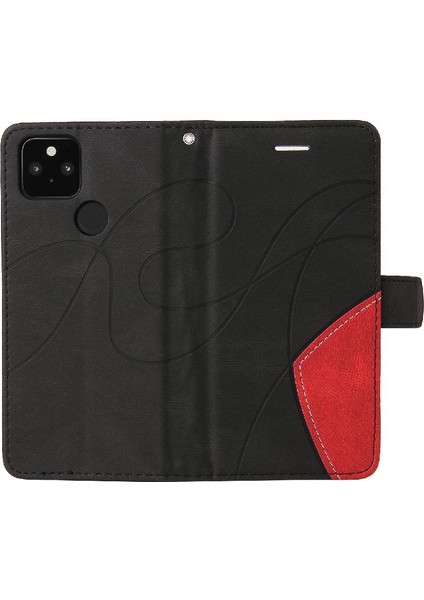 Kart Yuvası Standı Pu ile Google Piksel 5 Xl Kickstand Koruyucu Kılıf (Yurt Dışından)