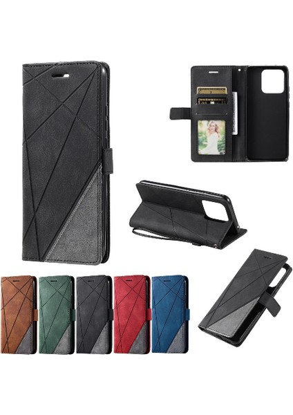 Xiaomi 13 Için Kılıf Cüzdan Çevir Folio Darbeye Pu Deri Manyetik Kart (Yurt Dışından)