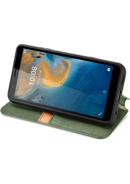 Zte Blade Flip Flip Kapak Zarif Iş Deri Kılıf Cüzdan (Yurt Dışından) indirimleri