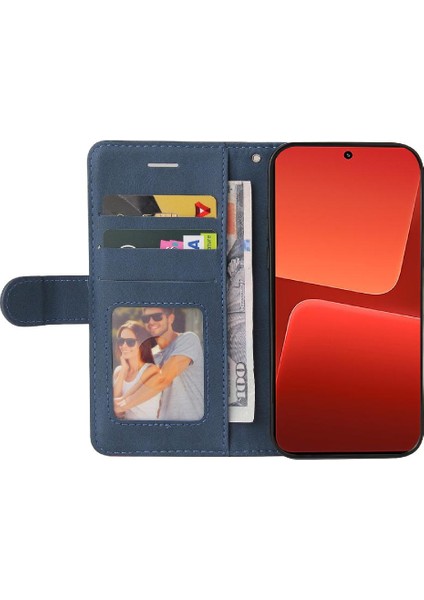 Xiaomi 13 Kickstand Koruyucu Iki Renkli Dikiş Pu Deri (Yurt Dışından) modelleri