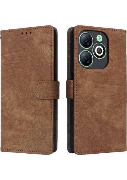 Infinix Akıllı 8/X6525 Kart Yuvaları Için Kılıf Kapak Flip Folio Cüzdan Rfıd Pu (Yurt Dışından)