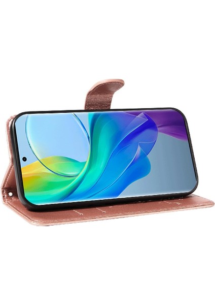Vıvo V29 Lite Kabartmalı Kelebek ve Kart Yuvası Için Kılıf Yüksek Kalite (Yurt Dışından)