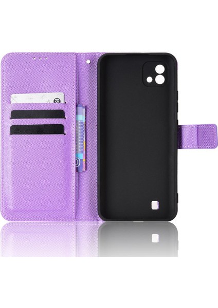 Realme C20/C11 Kapak Için Kickstand Kart Tutucu Manyetik Cüzdan (Yurt Dışından) indirimleri