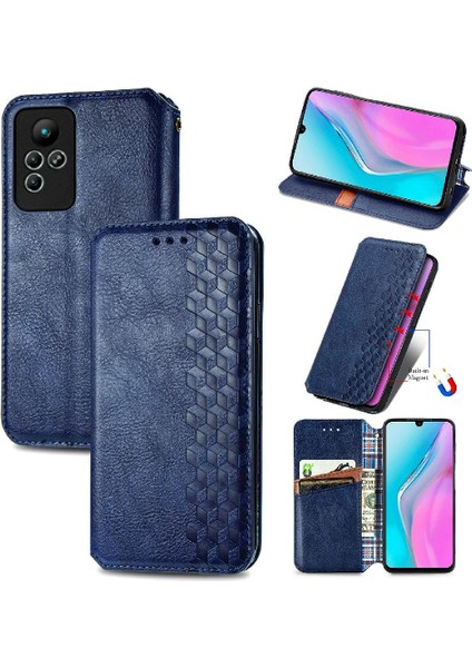 Infinix Not 11 Için Kılıf Cüzdan Fonksiyonu Deri Çanta Zarif Flip (Yurt Dışından)