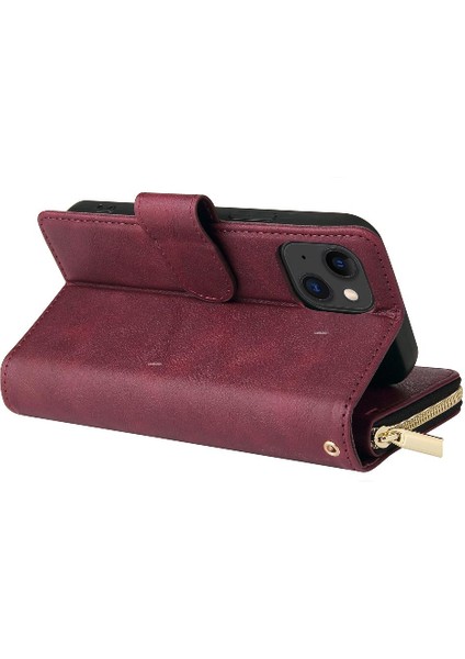 Iphone 15 Için Kılıf Kart Tutucu Fermuar Cep Cüzdan Kılıf 9 Kart Yuvaları ile (Yurt Dışından) modelleri
