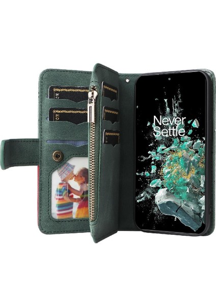 Oneplus 10T Iki Renkli Dikiş Için Kılıf Kickstand Koruyucu Fermuar Tarzı (Yurt Dışından) fırsatları