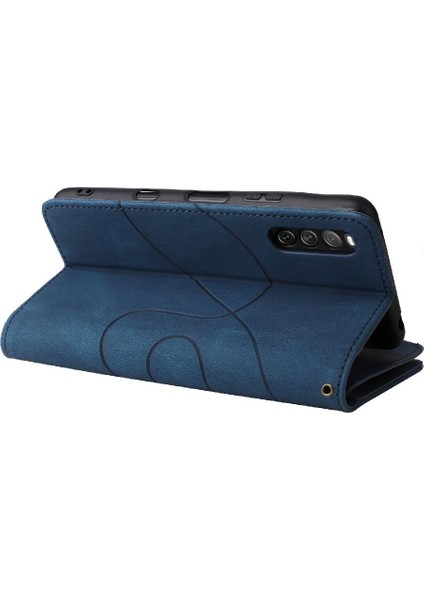 Kart Yuvası Standı ile Sony Xperia 10III Için Kılıf Fermuar Cüzdan Tarzı Dokuz (Yurt Dışından) indirimleri