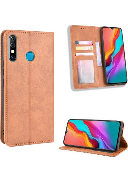 Infinix Sıcak 8 Cüzdan Manyetik Kapatma Pu Deri Için Kılıf (Yurt Dışından)