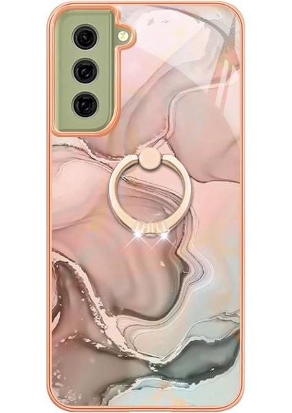 Samsung Galaxy S21 Fe 5g Için Kılıf 360 &deg; Dönebilir Halka Tampon Mermer Tpu (Yurt Dışından) modelleri