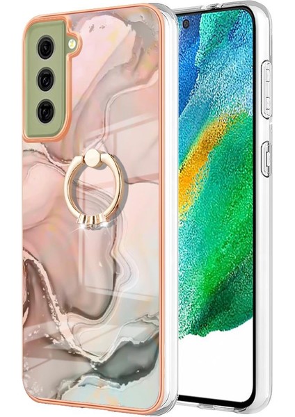 Samsung Galaxy S21 Fe 5g Için Kılıf 360 &deg; Dönebilir Halka Tampon Mermer Tpu (Yurt Dışından) indirimleri