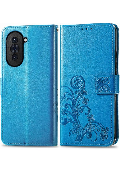 Huawei Nova 10 Için Kılıf Kısa Kayış Deri Kılıf Dört Yapraklı Yonca Flip (Yurt Dışından) indirimleri