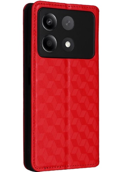 Xiaomi Poco X6 Neo 5g Pu Deri 3D Desen Kart Yuvaları Tutucu (Yurt Dışından)