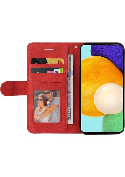 Samsung Galaxy A52/A52S Pu Deri Kart Yuvası ile Folio Kılıf Çevirin (Yurt Dışından)